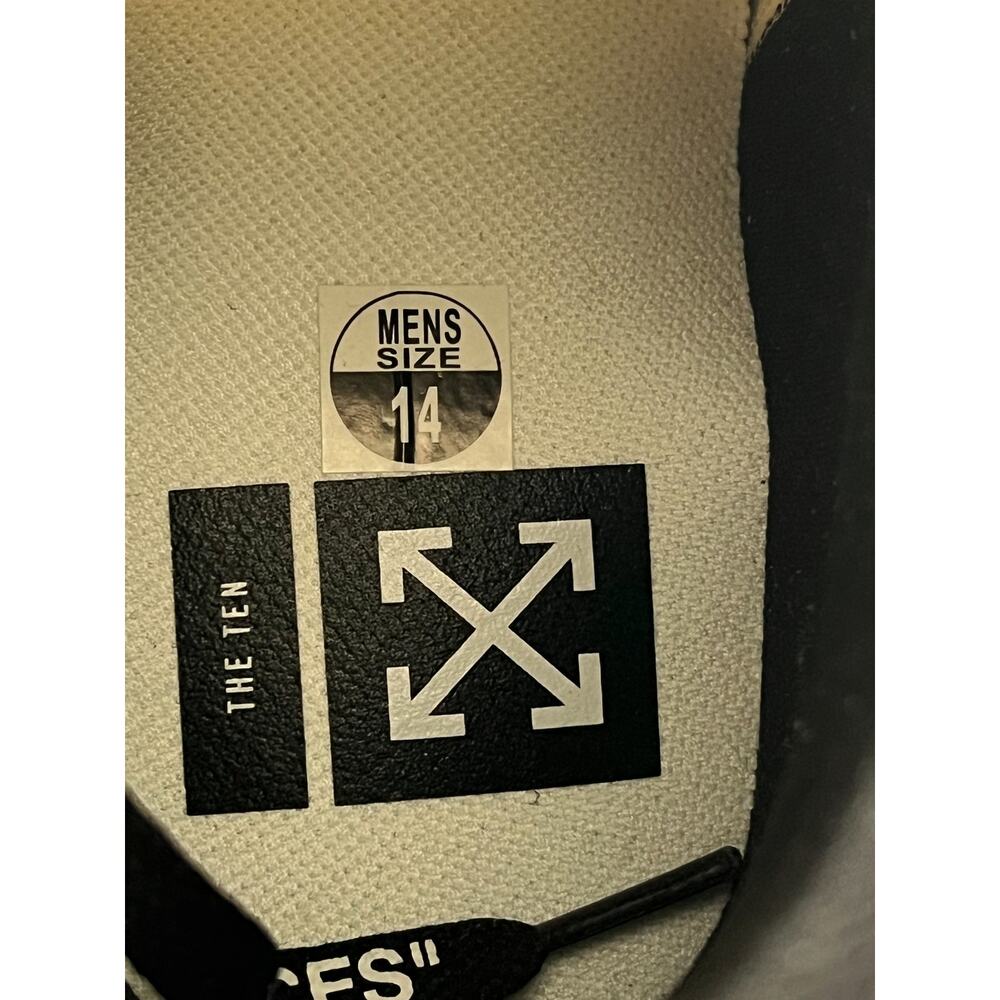 Nike Off-White Red Chicago Jordan 1 Hightop Sneakers - Picture 6 of 7